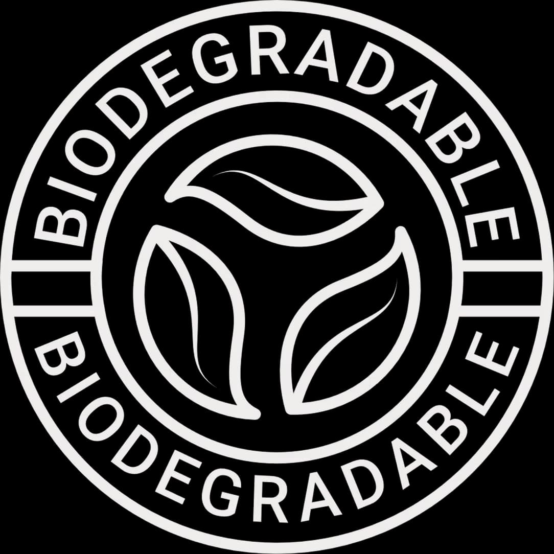 Biodegradable and environmentally friendly certification badge